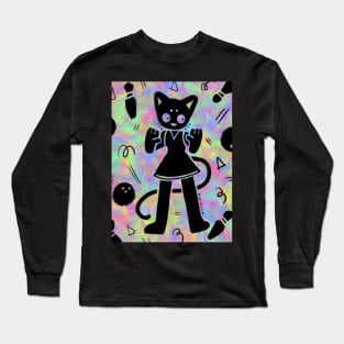 Bowling Alley Cat Long Sleeve T-Shirt